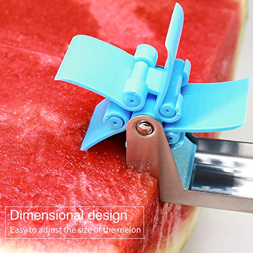 image for Watermelon Slicer Fruit Knife-PATENTED-RUCACIO Melon and Cantaloupe Fr