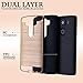 LG V10 Case,eTzone for LG V10 Heavy Duty Tough Rugged Dual Layer,Shock Absorption Armor Holster Defender Hybrid Protective TPU Case Cover+PC Case (V10 Gold)