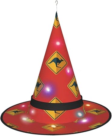 Amazon 魔女の帽子 ハロウィン パーティーグッズ パーティーハット ファッションledライト カンガルークロッシングオーストラリア 仮装 コスプレ イベントなどに 33x38 Cm コスプレ 仮装 通販