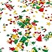 Aneco 150g/6000 Pieces Christmas Confetti Pentagram,Snowflake,Santa,Pine,Merry Christmas Alphabet,Sequin,Poinsettia Flowers,Gift,Bell,Angel,Snowman,Elk Table Confetti Bright Christmas Decoration Set¡­