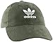 adidas Women's Originals Relaxed Plus Strapback  Cap, Green Suede/White, One Size