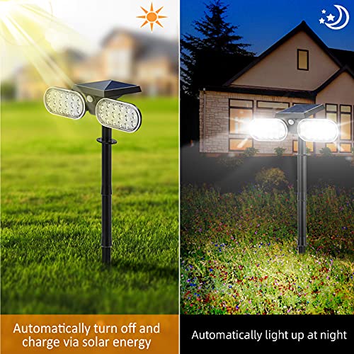 EMANER Motion Solar Lights Outdoor, Solar Floodlight, Stay On or Motion