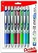 Pentel EnerGel RTX Retractable Liquid Gel Pen, (0.7mm) Metal Tip, Medium Line, assorted 2 Ink, 8-Pk (BL77BP8M2)