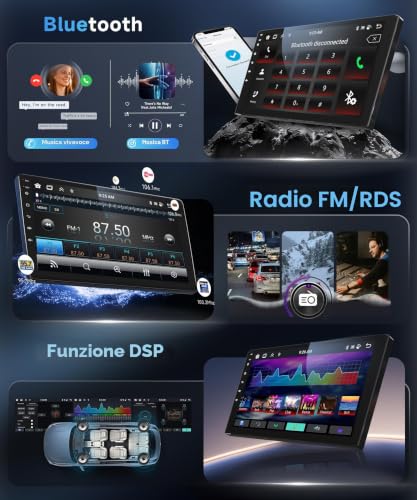 6G+128G 8 Core Android Car Radio for Suzuki Swift 2003-2010 10.1 Inch Touchscreen Wireless Car Radio Carplay Android Car Mirror Link Bluetooth FM/RDS/EQ/DSP WiFi GPS Navi Rear Camera