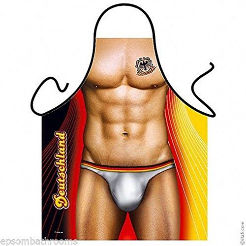 STLY 1 Piece Funny BBQ Aprons Sexy Rude Barbecue Cooking Kitchen Baking Crafting Gardening Apron (Deutschland)