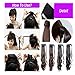 Haironline Wrap Around Synthetic Ponytail Clip in Hair Extensions One Piece Magic Paste Pony Tail Long Wavy Curly Soft Silky