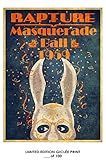 RARE POSTER rapture BIOSHOCK masquerade video game giclee REPRINT #'d/100!! 12x18
