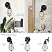 Wire Cage Wall Sconce, CMYK LED Dimmable Metal Industrial Wall Light Shade Vintage Style Edison Mini Antique Fixture for Headboard Bedroom Garage Porch Mirror