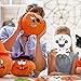 Halloween Decorations 202PCS Halloween Pumpkin Foam Craft Kits with 20 Sets DIY Self-Adhesive Halloween Expressions Stickers for Kids Halloween Party Favors