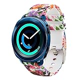 20mm Quick Release Watch Soft Silicone Band for Samsung Gear Sport/Samsung Galaxy Watch 42mm/Samsung Galaxy Watch Active (40mm)/for Garmin VivoActive 3/ Ticwatch 2/ Ticwatch E/Amazfit Bip Smart Watch