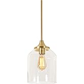 AFX Lighting William 8" Pendant - Satin Brass
