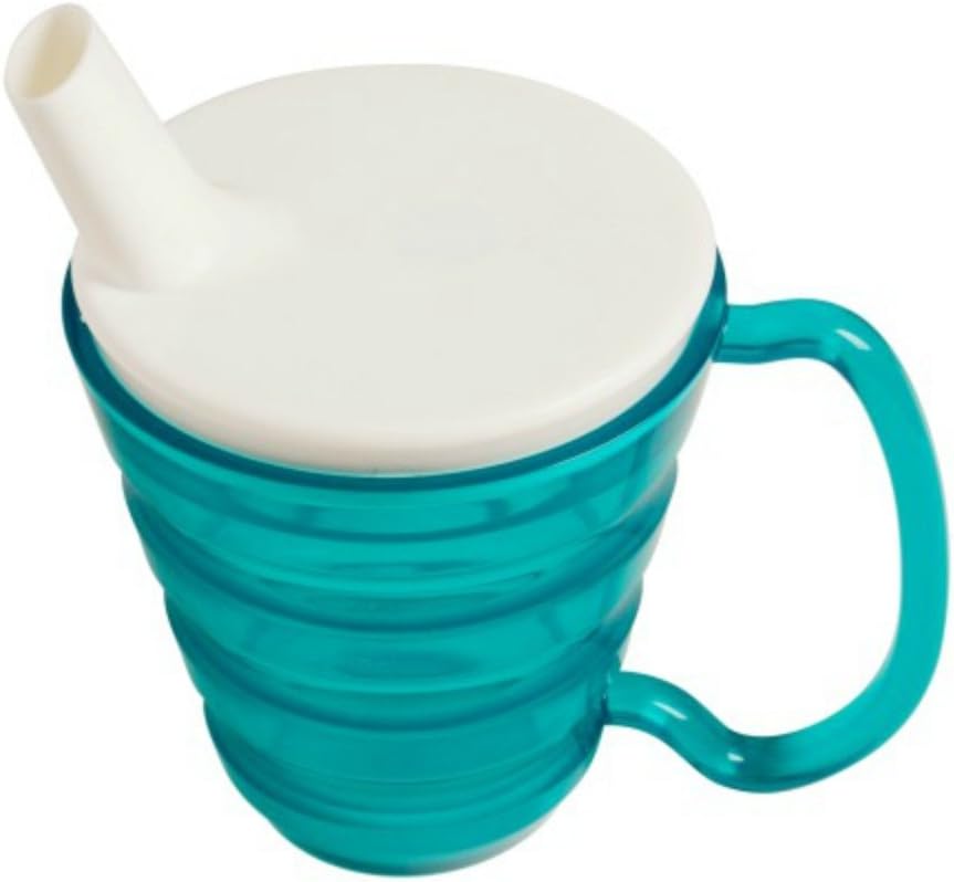 Maddak Translucent Blue Polycarbonate Ergo Plate and Mug Set, 9-3/4-Inch (745330010): Health & Personal Care