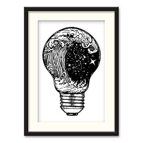 NWT Black Paper Framed Canvas Wall Art for...