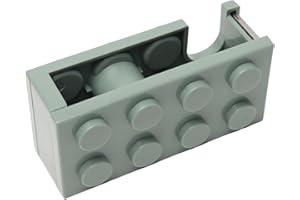 Easy and Waste-Resistance Cutting Tape Dispenser, with Sharp Blade, Portable, Mini Building Block Shape Desk Tape Holder for 