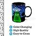 BigMouth Inc Color Changing UFO Mystery Mug, Holds 16oz, Ceramic Cup for Coffee and Tea with Handle, Funny Novelty Cup