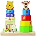 Melissa & Doug Disney Baby Winnie the Pooh and Tigger Wooden Stacker Toy (12 pcs)