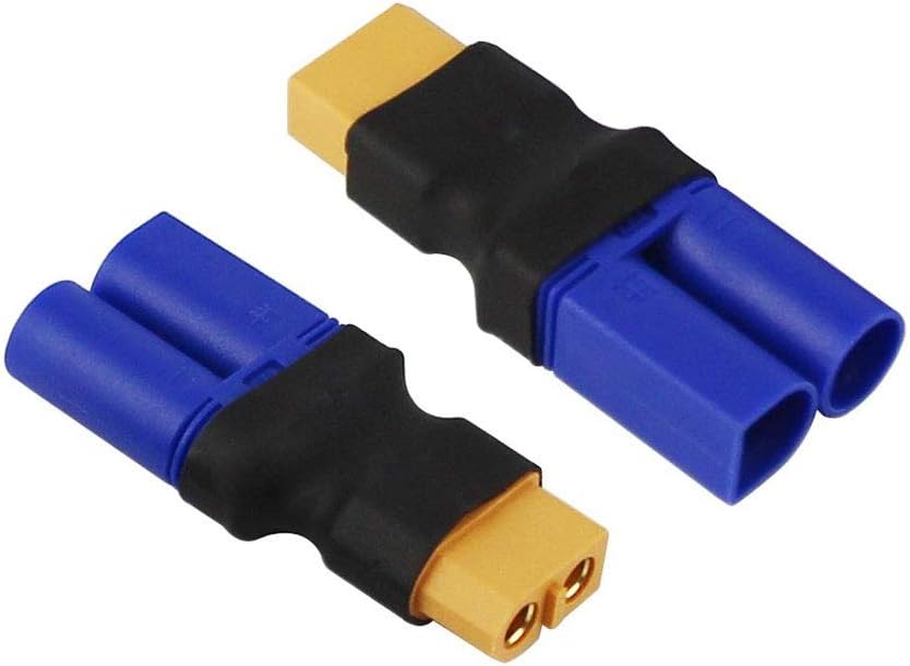FLY RC 4pcs Female XT60 to Male EC5 Adapter, Male EC5 to Female XT60 Connector Adapter No Wires RC LiPo Battery Connectors - Image 3