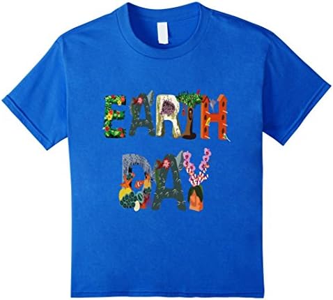 Kids National Earth Day T-Shirt - Earth Day April 22 6 Royal Blue