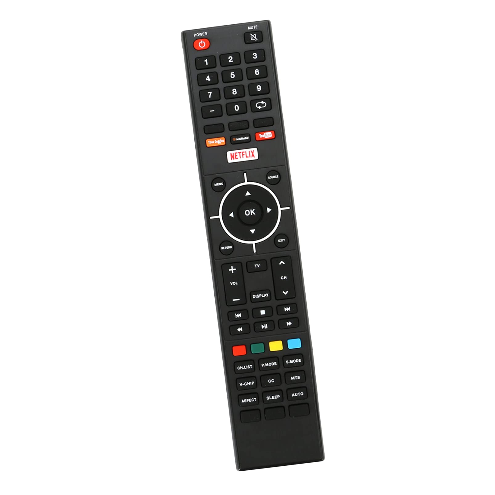 ALLIMITY Replace Remote Control fit for SeiKi TV SE48FO01 SE40FD01 SE43FO01 SE24HD01UK SE24HD02UK SE55GO01UK SE32HD08UK