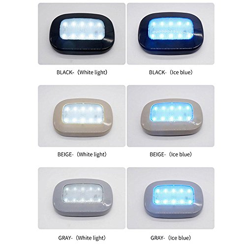 Car Ceiling Roof Dome Light, 2W RV Magnetic Dome Light Fixture Universal USB Rechargeable Wireless LED Car Dome Ceiling Lamp with 10 Led for RV, Trailer, Camper, Motorhome, Boat. 9.5mm Extra Slim