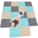 MQIAOHAM® Children Puzzle mat Play mat Squares