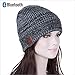 Zibaar Latest Bluetoth V4.1 Bluetooth Headphone Beanie Wireless Bluetooth Hat Combined with Stereo Headphones; Hands Free Talking, Mix Color Knitting Cuff Design - Unisex - Mixed Grey