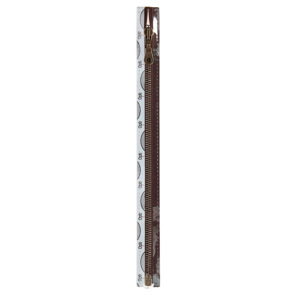 Opti MA60-35-00881 Zipper, 00881 Brown, 35 cm