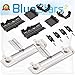 BlueStars Ultra Durable W10712394 Dishwasher METAL Rack Adjuster Kit Replacement Part - Compatible for Whirlpool & Kenmore Dishwashers - Replaces W10238418 W10253546 PS10064063