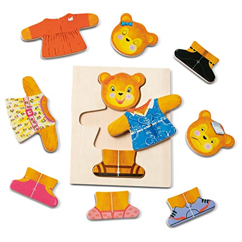 Melissa & Doug Wooden Bear DressUp Play Set (18 pcs) Pricepulse