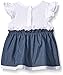 Calvin Klein Baby-Girls White with Dark Blue Chambray Tunic and Leggings, Multi, 3-6 Months