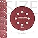 LEOBRO 72 PCS 5 Inch 8 Hole Hook and Loop Sandpaper Sanding Disc Sandpaper Sanding Sheets Assorted 40 60 80 180 240 320 Grits for Random Orbit Sander Shipping by FBA