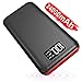 Power Bank Portable Charger- 24000mAh High Capacity with Digital Display LCD Screen, 3 USB Output & Dual Input, External Battery Pack Compatible with All the Phone