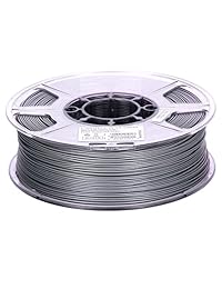 Carro de impresora filamento esun PLA PRO (PLA+) 3D 0.07 pulgadas 2.2 lb, 19 colores a elegir, Plateado, 1