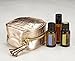 Essential oil carrying case | Rose Gold | Holds 4 standard bottles (15ml) or roller bottles (10ml) | Great for travel or daily use | Eco friendly material