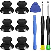 10 PCS Replacement Thumbstick Parts Kit, lyfLux Include 6 PCS Replacement Thumbsticks, Pry Tool, Triangle Opening Picks and T6 T8 Screwdriver Repair Parts Compatible with Xbox One Controllers