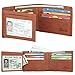 RFID Blocking Cowhide Leather Wallet for Men with 2 ID Windows(California Desert)