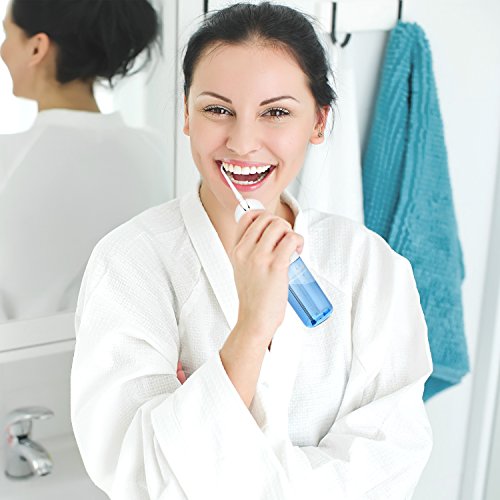 Cordless Water Flosser Oral Irrigator - Portable Rechargeable Professional Dental Water Flosser IPX7 Waterproof 4 Modes Interchangeable 5 Jet Tips - Oral & Nose Care For Home and Travel Use - Thumbnail 3