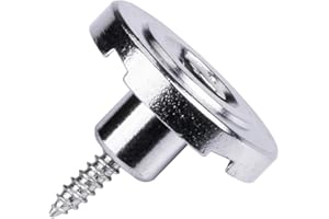 DIAO79NI 1Pcs Pro 19mm Steel Vintage Round Bass String Tree String Guide Retainer for Fender Precision Jazz Bass Electric Bass (Chrome)