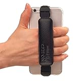 Clipon for Smartphone (Black) Hand Strap Band Holder Universal Cellphone Apple iPhone 6 Plus (5.5inch) iPhone 6 (4.7inch) Samsung Galaxy S6 Edge S5 Note4 Note Edge WiLLBee Mobilehelper