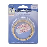 Beadalon Square Non-Tarnish Brass 20-Gauge Fancy Wire, 2-Meters