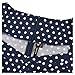 Miusol Women V Neck Retro 1920 Polka Dot Half Sleeve Vintage Swing Dress / blue / Large
