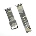 Canvas Band for Apple Watch Band 45mm 44mm 42mm,NewSilkRoad Canvas Cotton Woven Bracelet Wrist Strap with Metal Clasp Adapter for iWatch SE Series7 6 5 4 3 2 1 Sport Edition (Camouflage Brown)