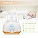 [2018 UPGRADED]Baby Bottle Warmer, Bottle Sterilizer & Smart Thermostat 4-in-1 with Fast Transit Heat, Real Time Temperature LCD Monitor and Precise Temperature Control, fit most brands baby bottles