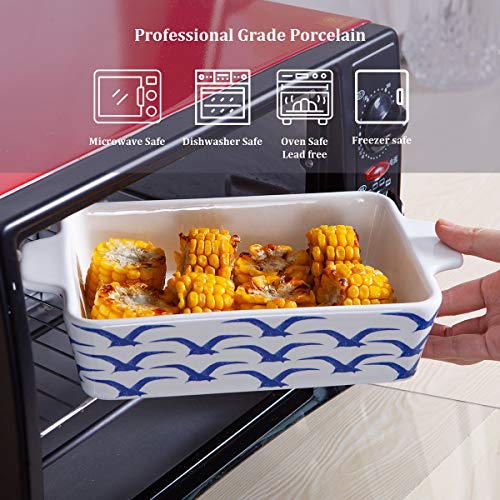 Ceramic Bakeware Set, Jemirry Rectangular Baking Pan Baking Dishes for