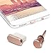 Type C Anti Dust Plug Set, iMangoo Type C Pluggy & 3.5mm Earphone Pluggy Protect USB-C Port Headphone Jack for Samsung Galaxy Note 10 Galaxy A71 5G A21 A20/30 A11 A31 A51 MOTO G Stylus Power Rose Gold