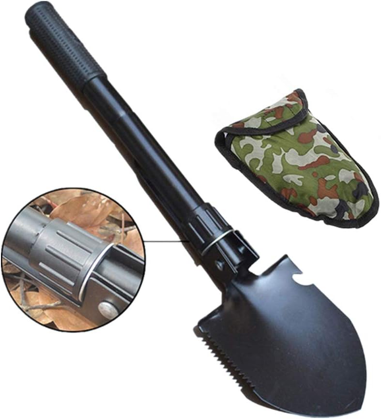 Pusheng Folding Shovel Lifesaving Shovel Military Portable Camping Shovel Outdoor Garden Self-Defense