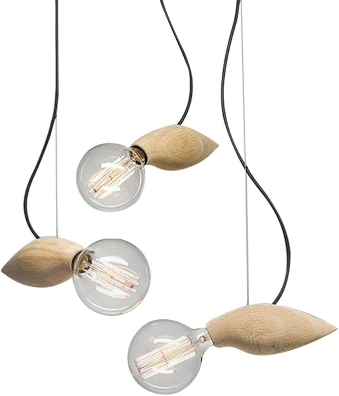 USRXL Araña De Madera Sólida Retro Pantalla De Cristal Transparente