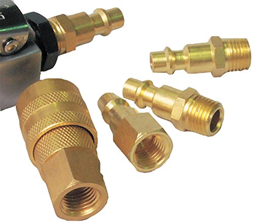 NEW 5 PIECE AIR CHUCK KIT, QUICK COUPLER SET, 1/4