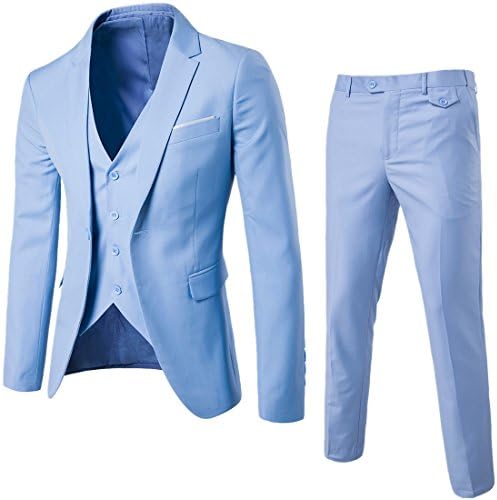 Men's Wedding Suits 3 Pieces Blazer Tux Formal Business Suits Casual Bridegroom