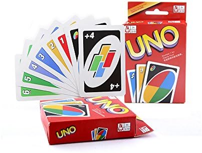 Younglingn Classic 108 English Fun Cards Game Board Game UNO Standard for Family Fun Number One